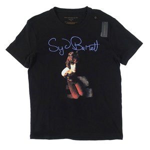 NEW $118 John Varvatos Star USA x Pink Floyd Syd Barrett T Shirt!  Large  Black